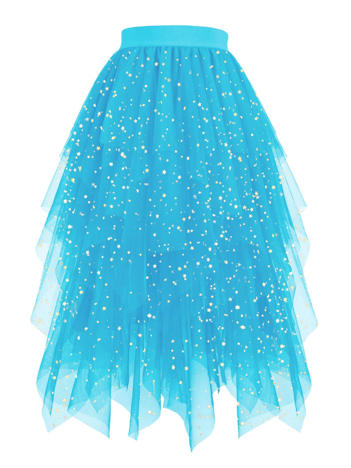 Hanpceirs Women's Tulle Skirts Layered Midi Skirt