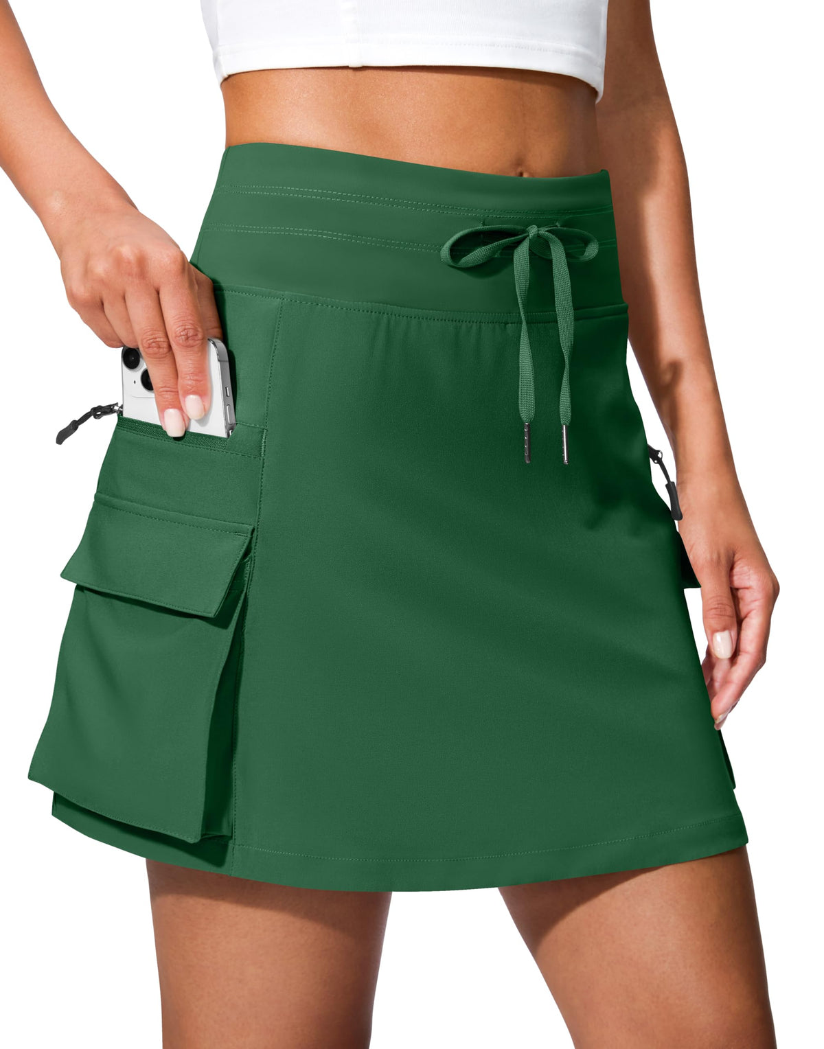 SANTINY 16" Hiking Cargo Skorts 6 Pockets