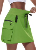 MIVEI Skorts for Woman - Hiking Cargo Skorts with Zipper Pockets