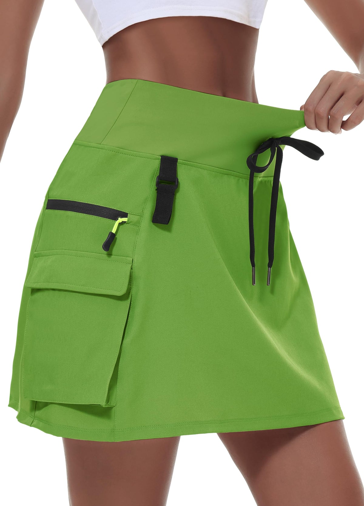 MIVEI Skorts for Woman - Hiking Cargo Skorts with Zipper Pockets