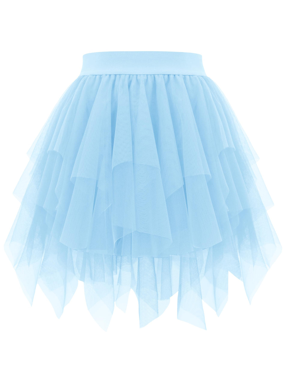 tagunop Womens Tulle Skirt Layered Fairy Irregular Tutu