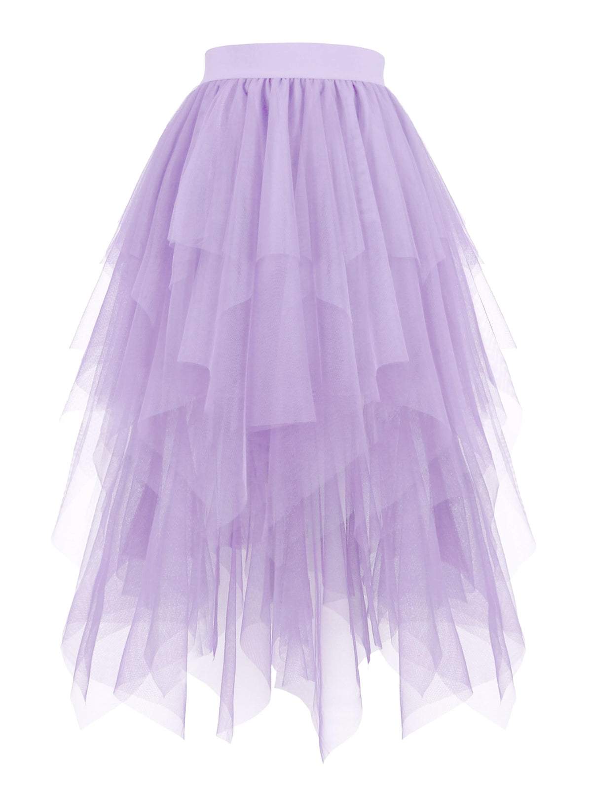 Hanpceirs Women's Tulle Skirts Layered Midi Skirt
