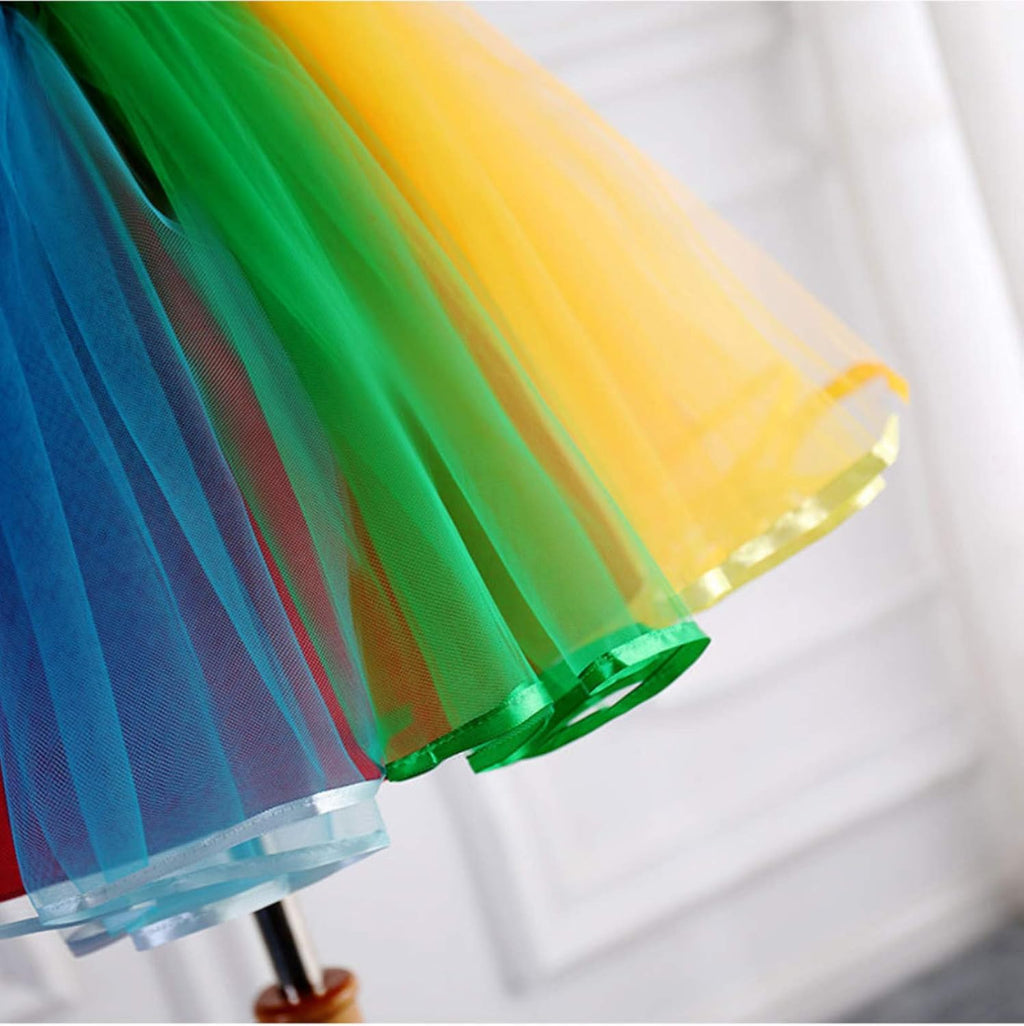 Honeystore Women's Short Vintage Ballet Bubble Puffy Tutu Petticoat Skirt