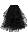 DRESSTELLS Tulle Skirts for Women, Long Puffy Layered Tutu Skirt