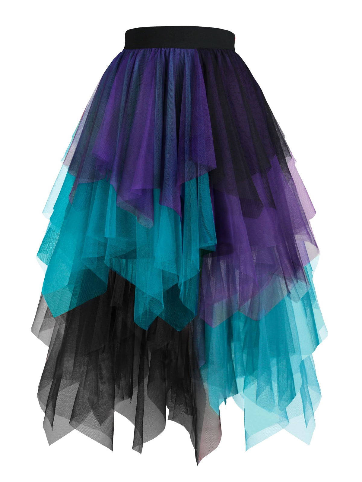 Hanpceirs Women's Tulle Skirts Layered Midi Skirt
