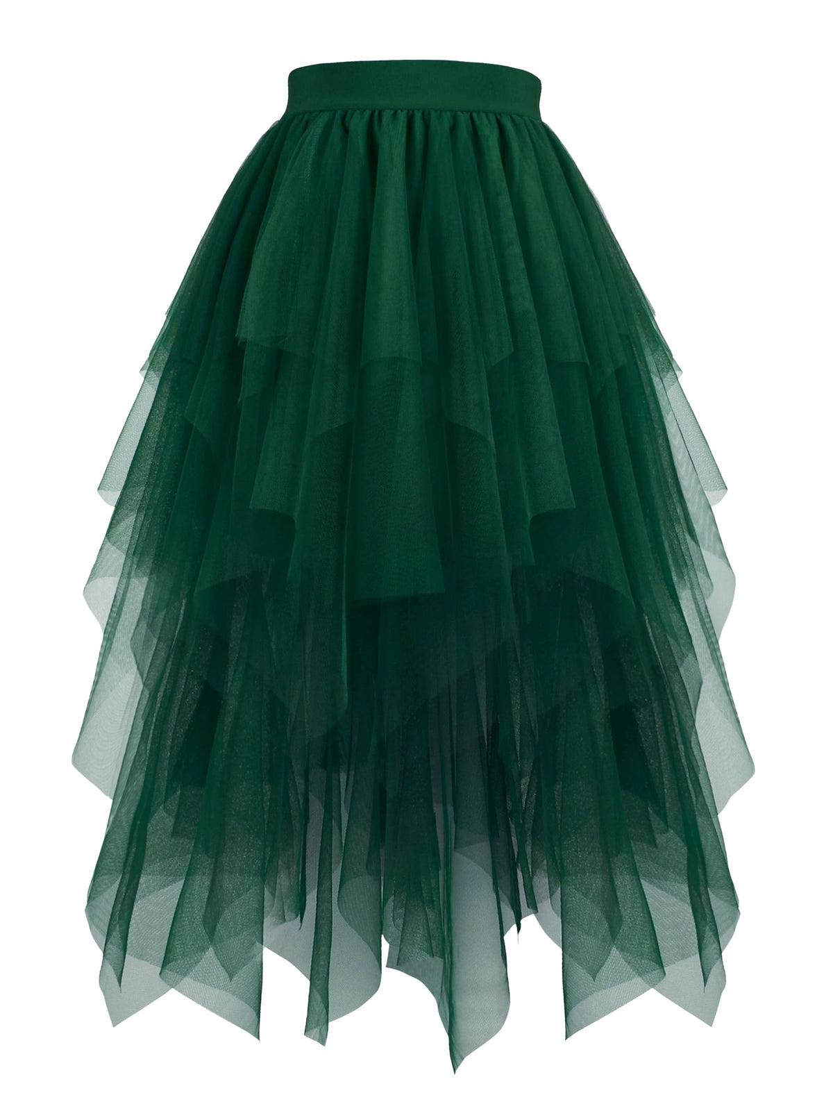 Hanpceirs Women's Tulle Skirts Layered Midi Skirt
