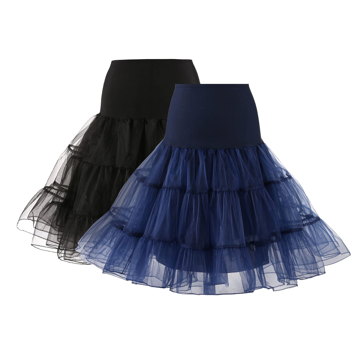 Women's 50s Vintage Petticoat Half Slip Tutu Underskirt 25.59" Crinoline Rockabilly