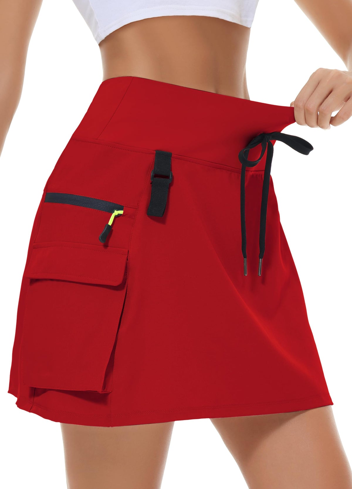 MIVEI Skorts for Woman - Hiking Cargo Skorts with Zipper Pockets