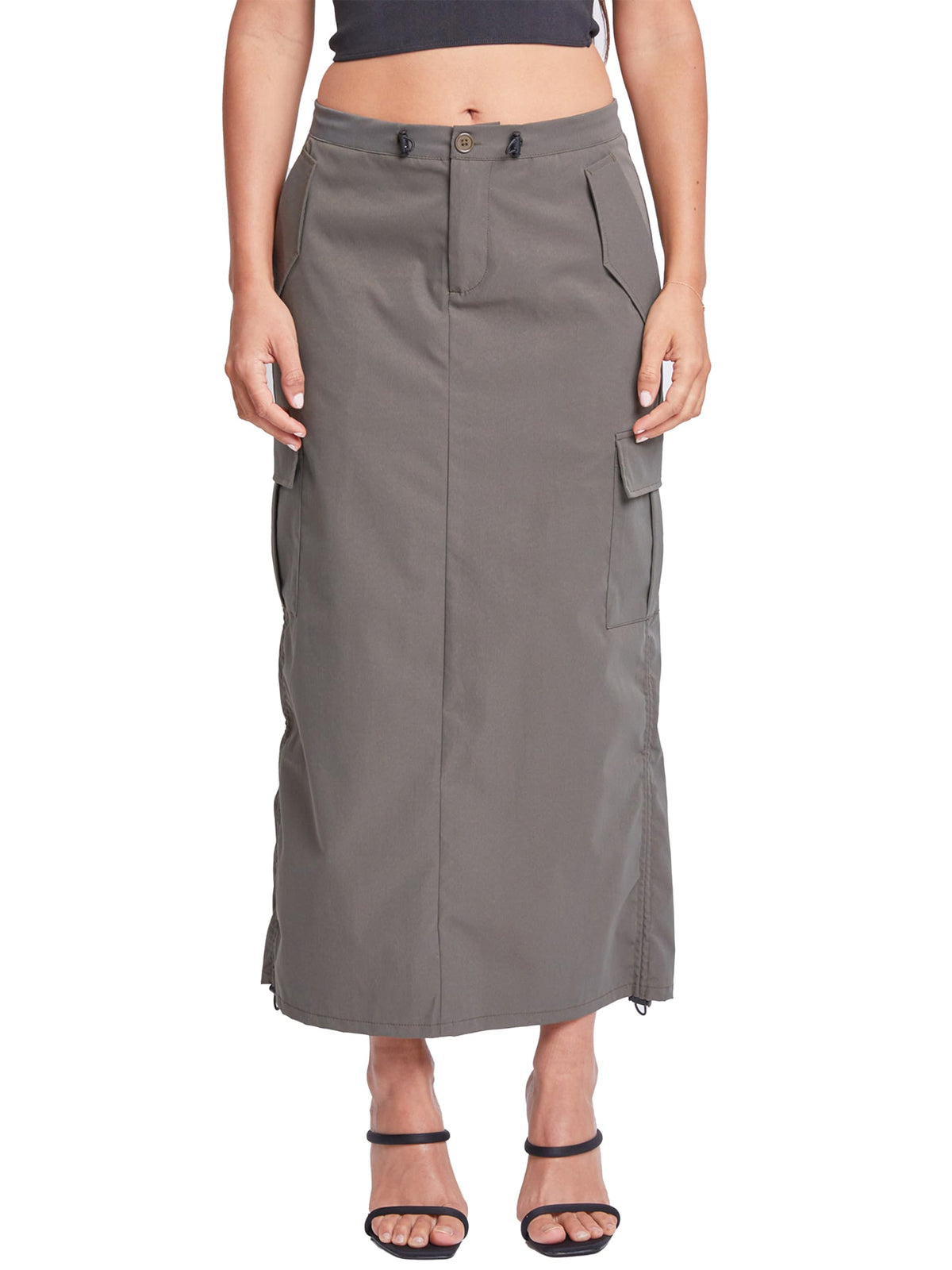 YMI Women's YMI Jeans Women's Midi Cargo Parachute Skirt