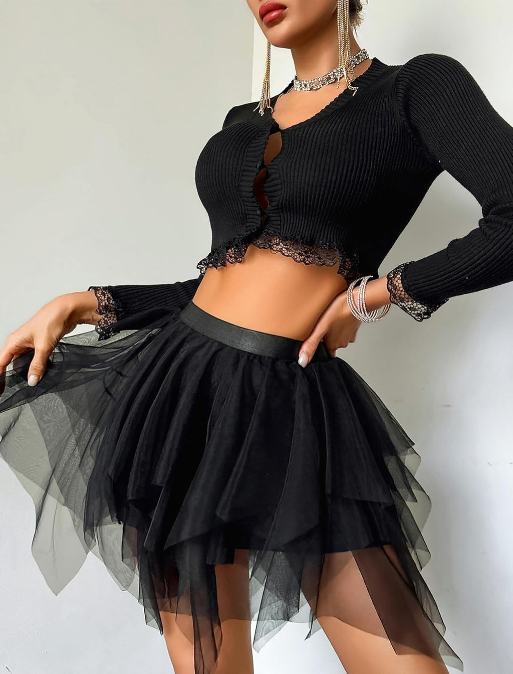 Avidlove Womens Skirt Tulle Short Layered Puffy Mesh Tutu Costume Skirts