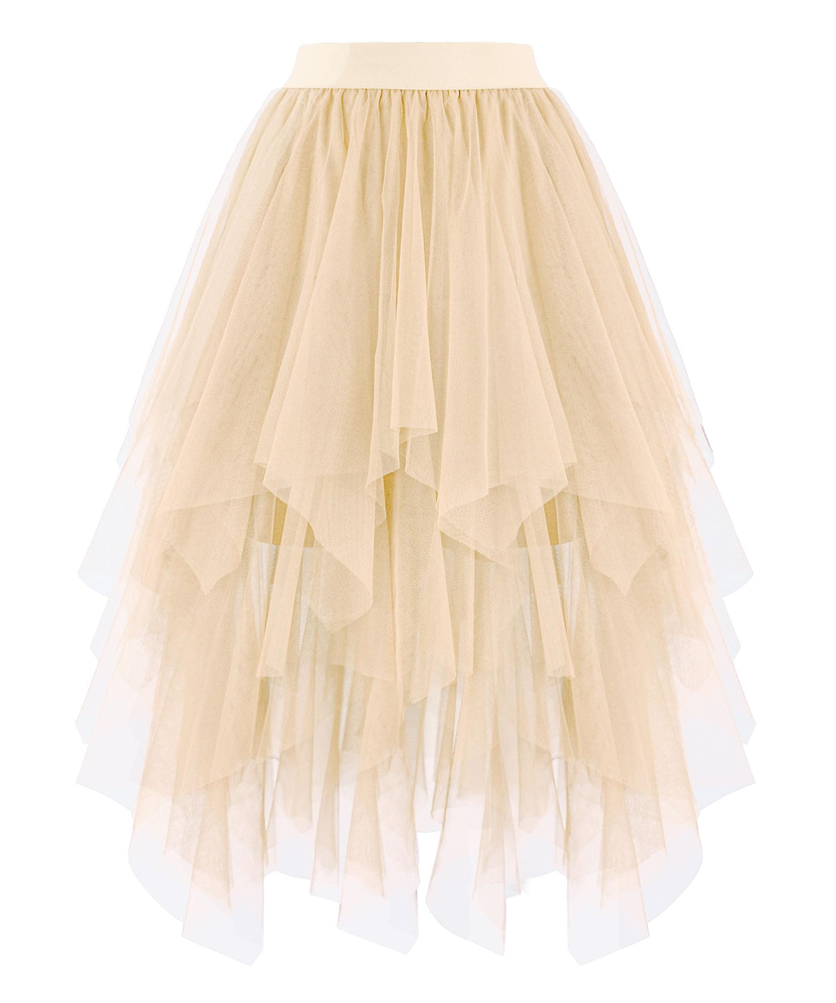 Ellames High Low Layered Puffy Fairy Tulle Skirts