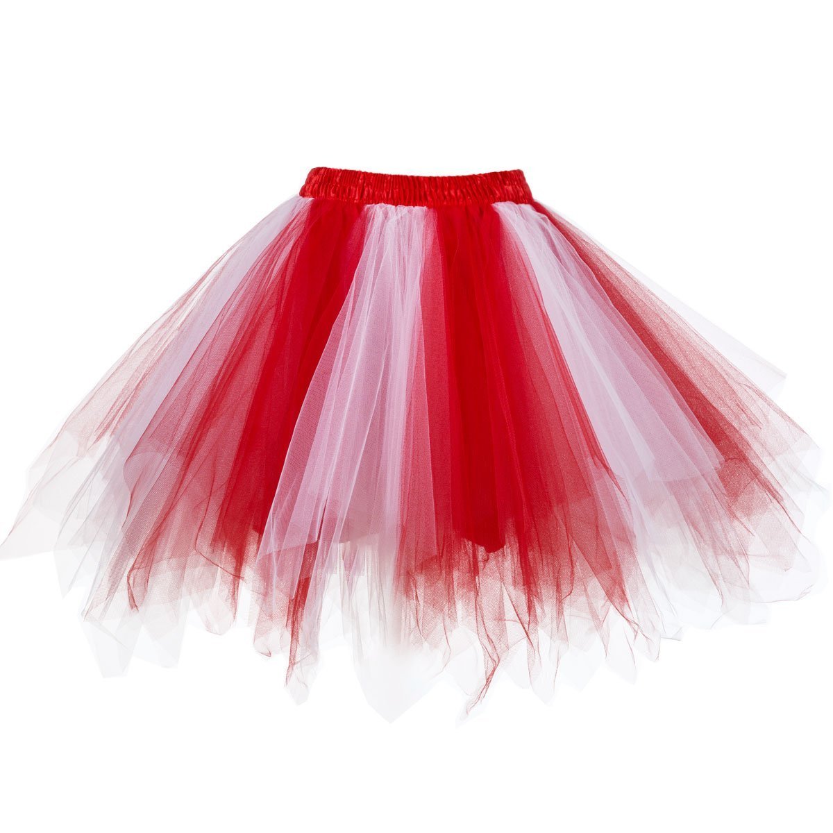 Honeystore Women's Short Vintage Ballet Bubble Puffy Tutu Petticoat Skirt