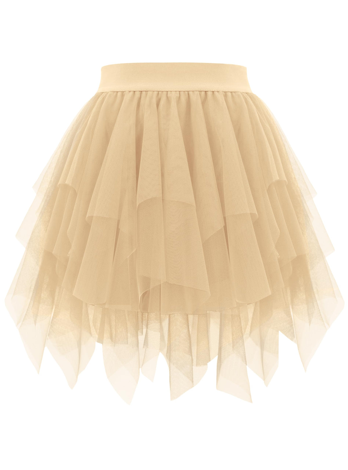 tagunop Womens Tulle Skirt Layered Fairy Irregular Tutu