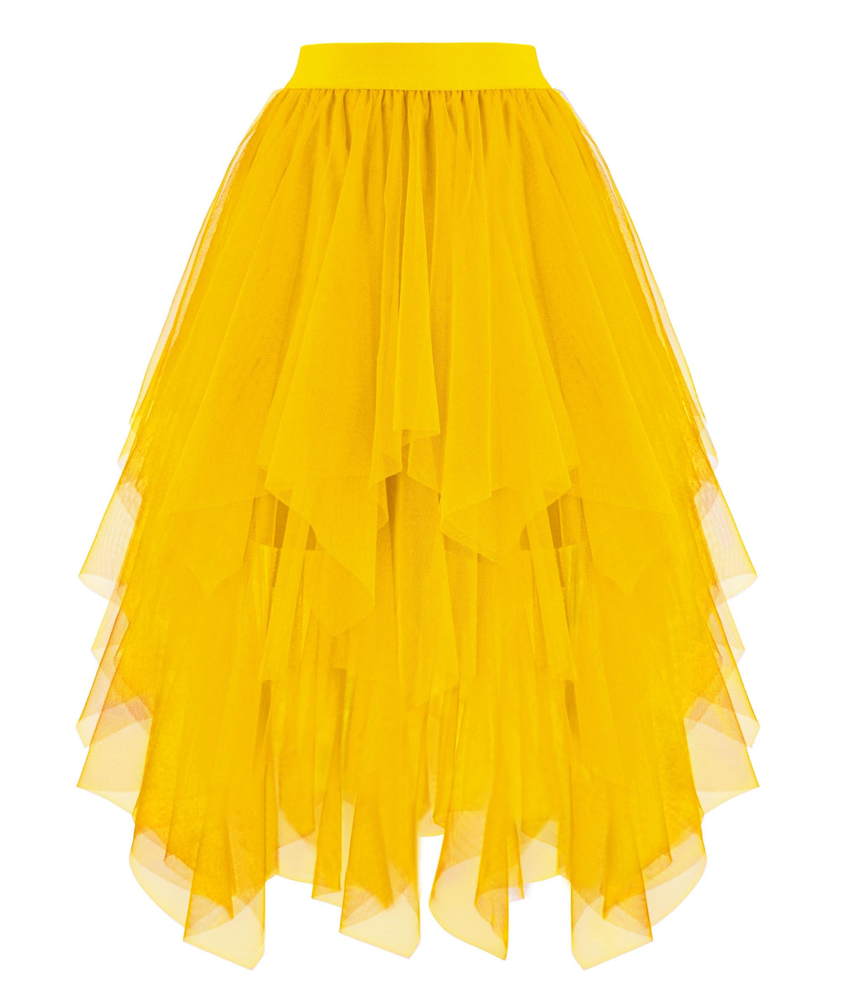 Ellames High Low Layered Puffy Fairy Tulle Skirts