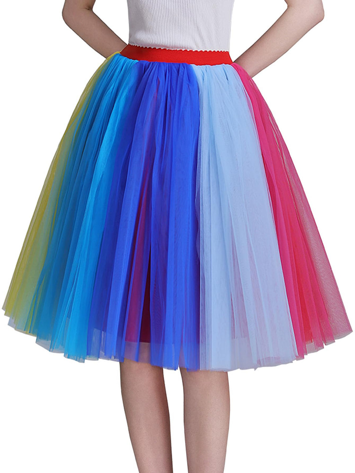 EllieHouse Womens Short Tutu Tulle Skirt with Sash PC06