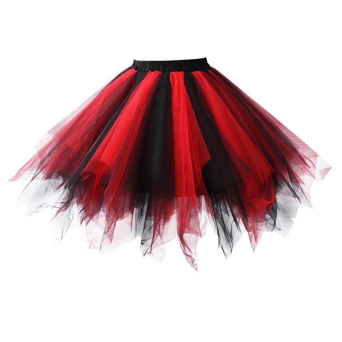 Honeystore Women's Short Vintage Ballet Bubble Puffy Tutu Petticoat Skirt
