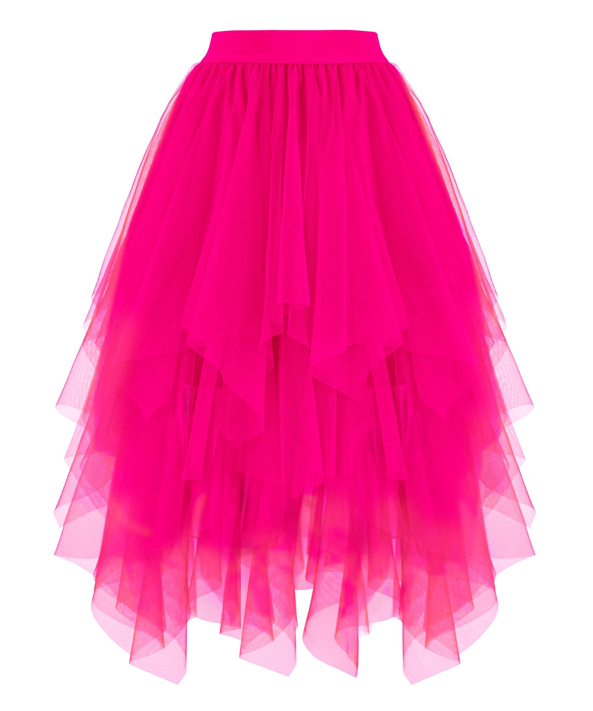 Ellames High Low Layered Puffy Fairy Tulle Skirts