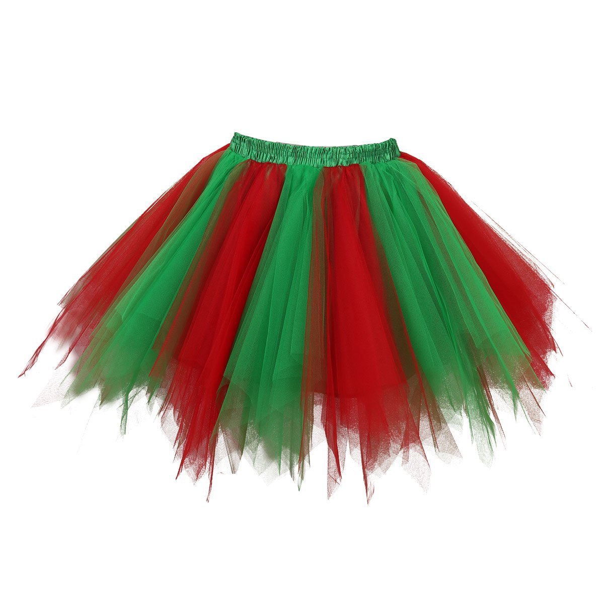 Honeystore Women's Short Vintage Ballet Bubble Puffy Tutu Petticoat Skirt