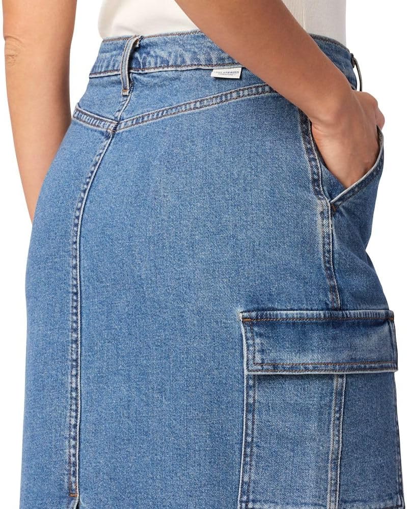 Levi Strauss Signature Gold Women's Everyday Cargo Midi Skirt (Available in Plus)