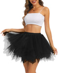 Women's Tutu Skirts 50s Vintage Tulle Skirt Petticoat Ballet Skirt for Halloween Cosplay Dance Costume S-3XL