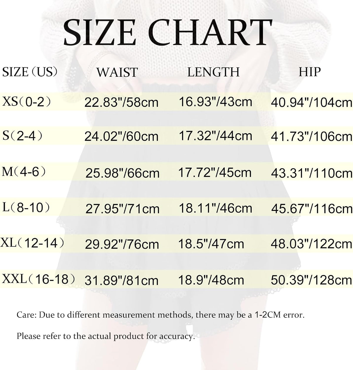 GOOBGS Women's High Waisted Flowy Skort Skirts Lace Short