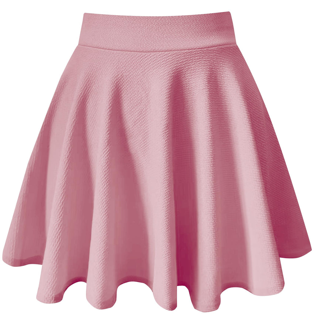 THHGPO Women's Casual Basic Skirts A-Line Skirt with Shorts