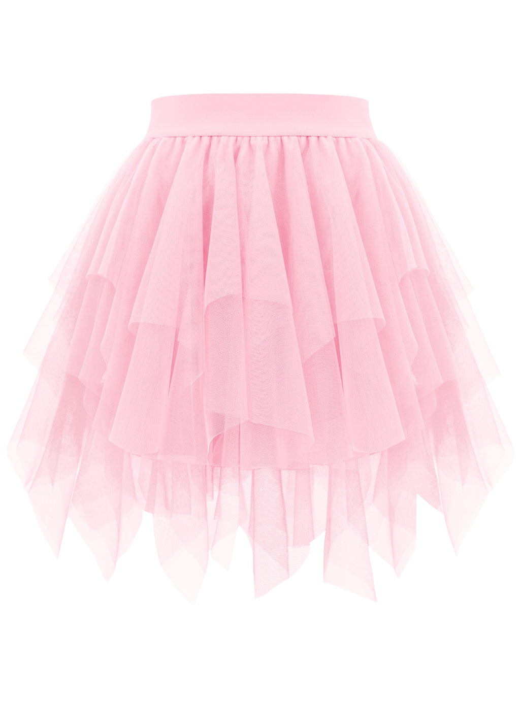 tagunop Womens Tulle Skirt Layered Fairy Irregular Tutu