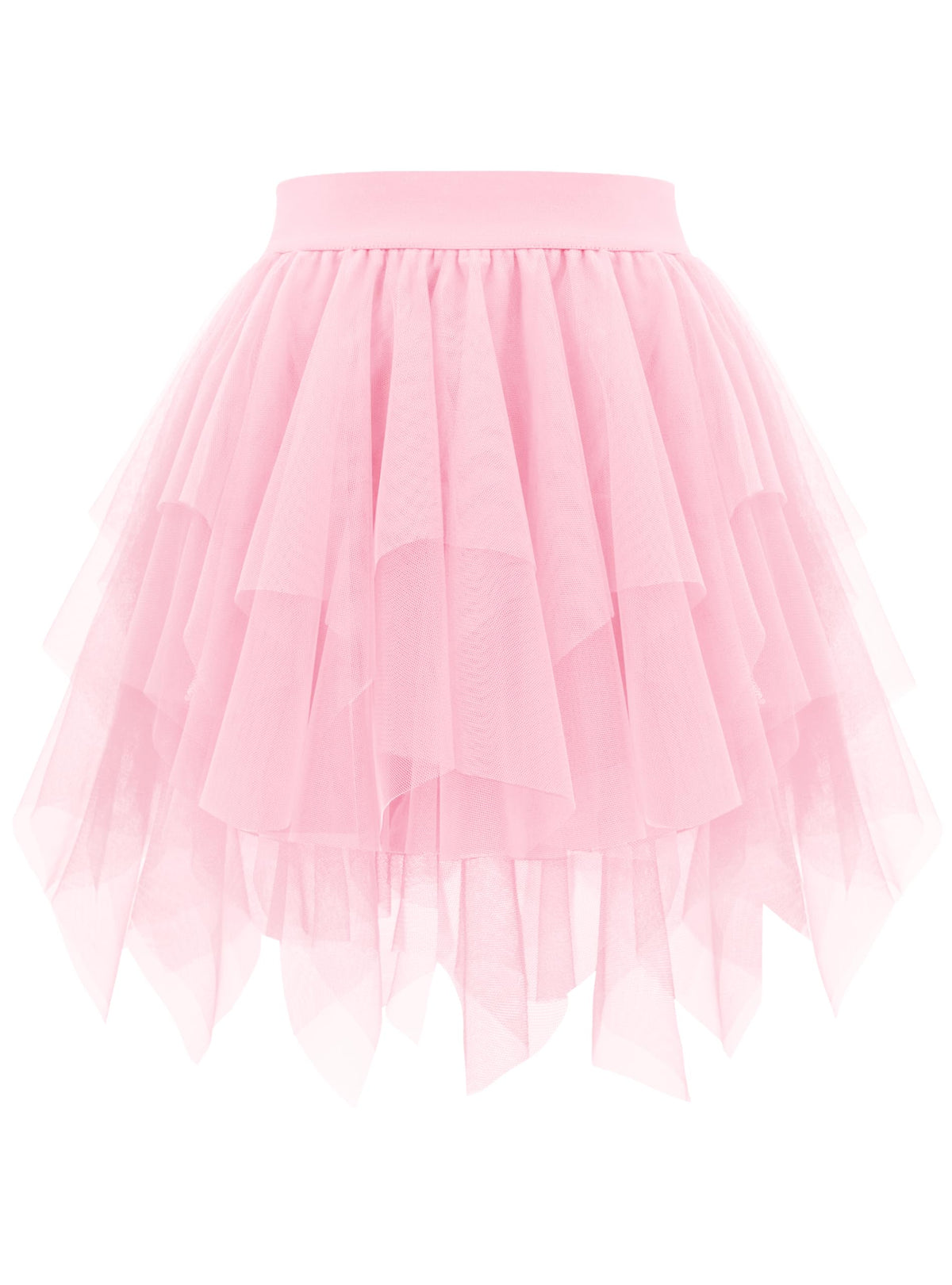 tagunop Womens Tulle Skirt Layered Fairy Irregular Tutu