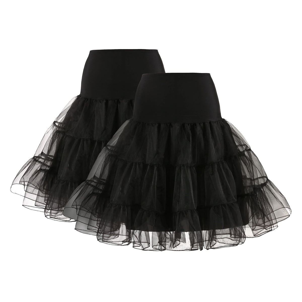 Women's 50s Vintage Petticoat Half Slip Tutu Underskirt 25.59" Crinoline Rockabilly