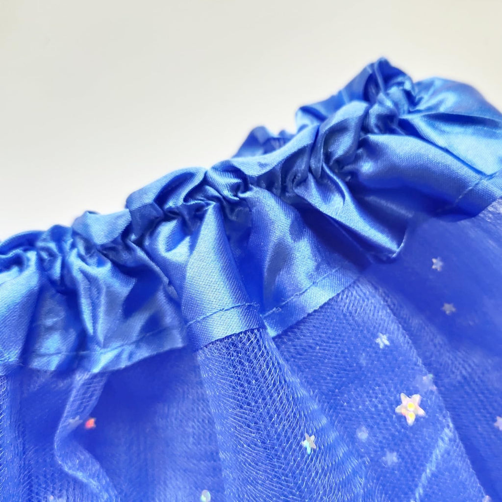Little Girls Stars Sequins Tutu Skirt Princess Ballet Dance Dress for 0-6 Y Sparkle Elastic 3 Layered Tulle Tutu Skirt