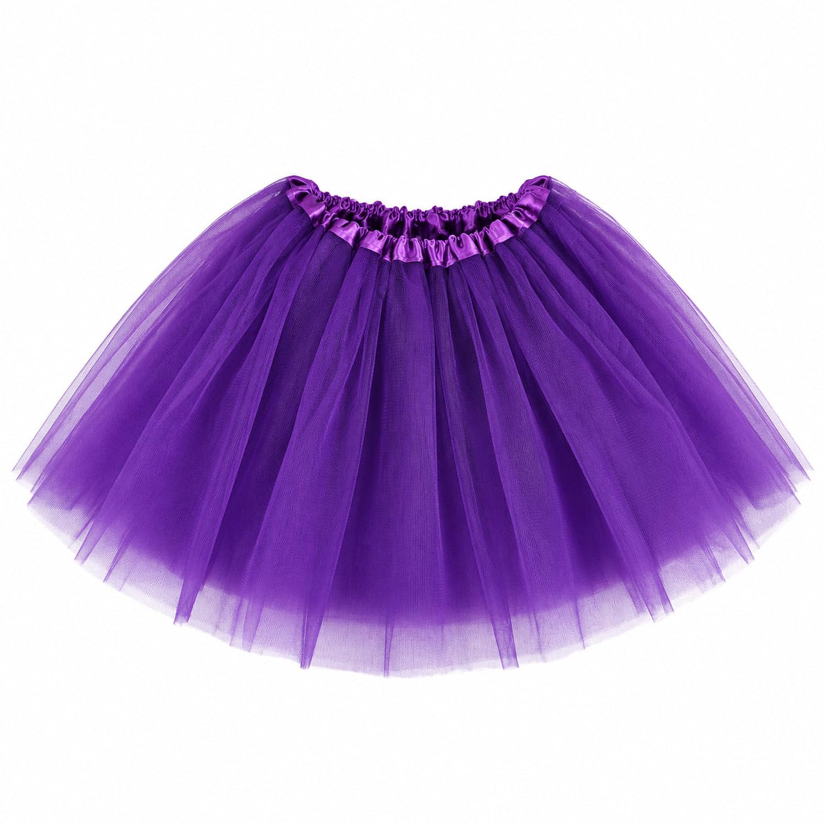 Tutu Skirts for Women Adults 5 Layers Fluffy Elastic Tulle Skirt Halloween 80s Running Party Dance Costume