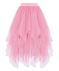 Ellames High Low Layered Puffy Fairy Tulle Skirts