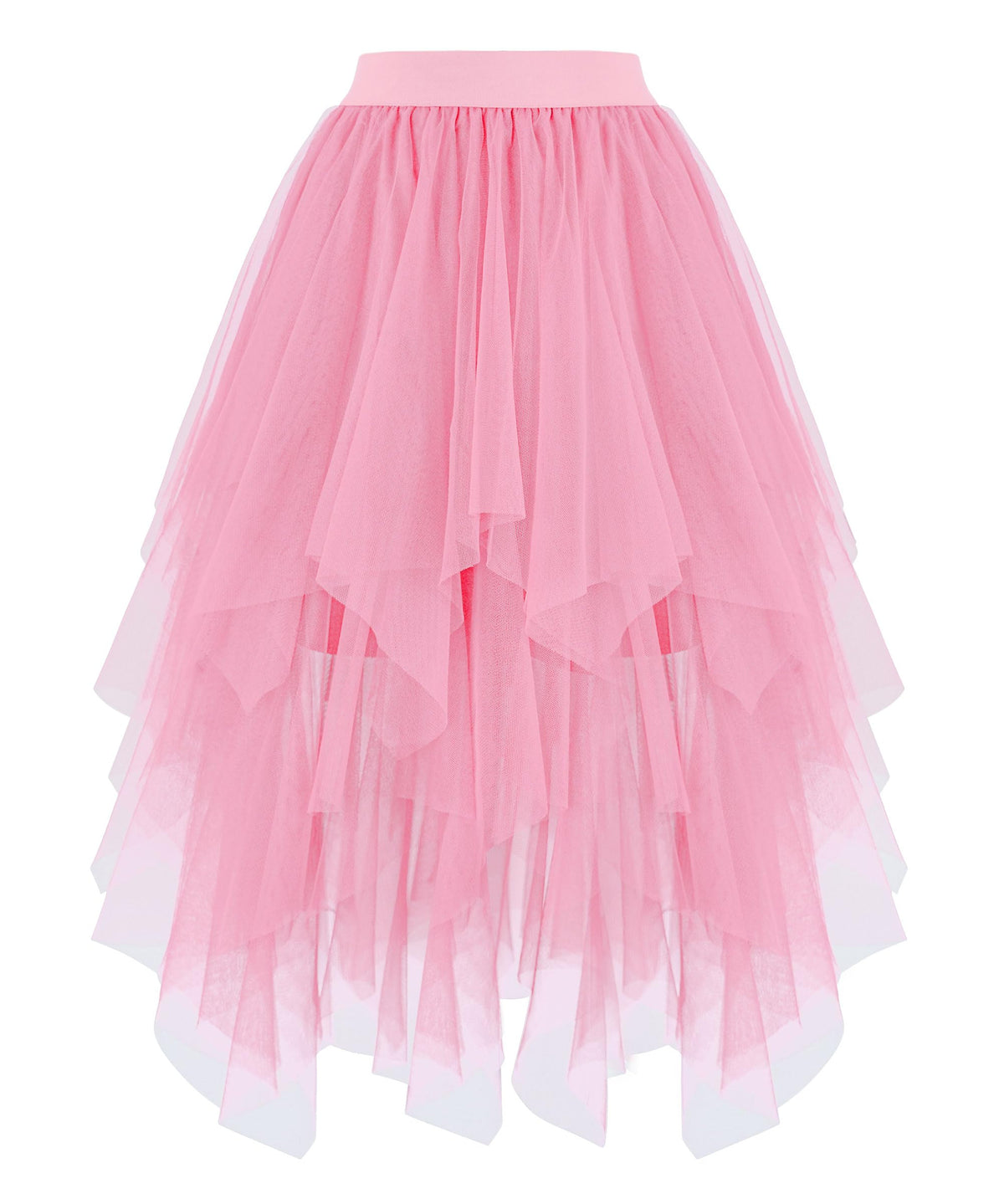 Ellames High Low Layered Puffy Fairy Tulle Skirts