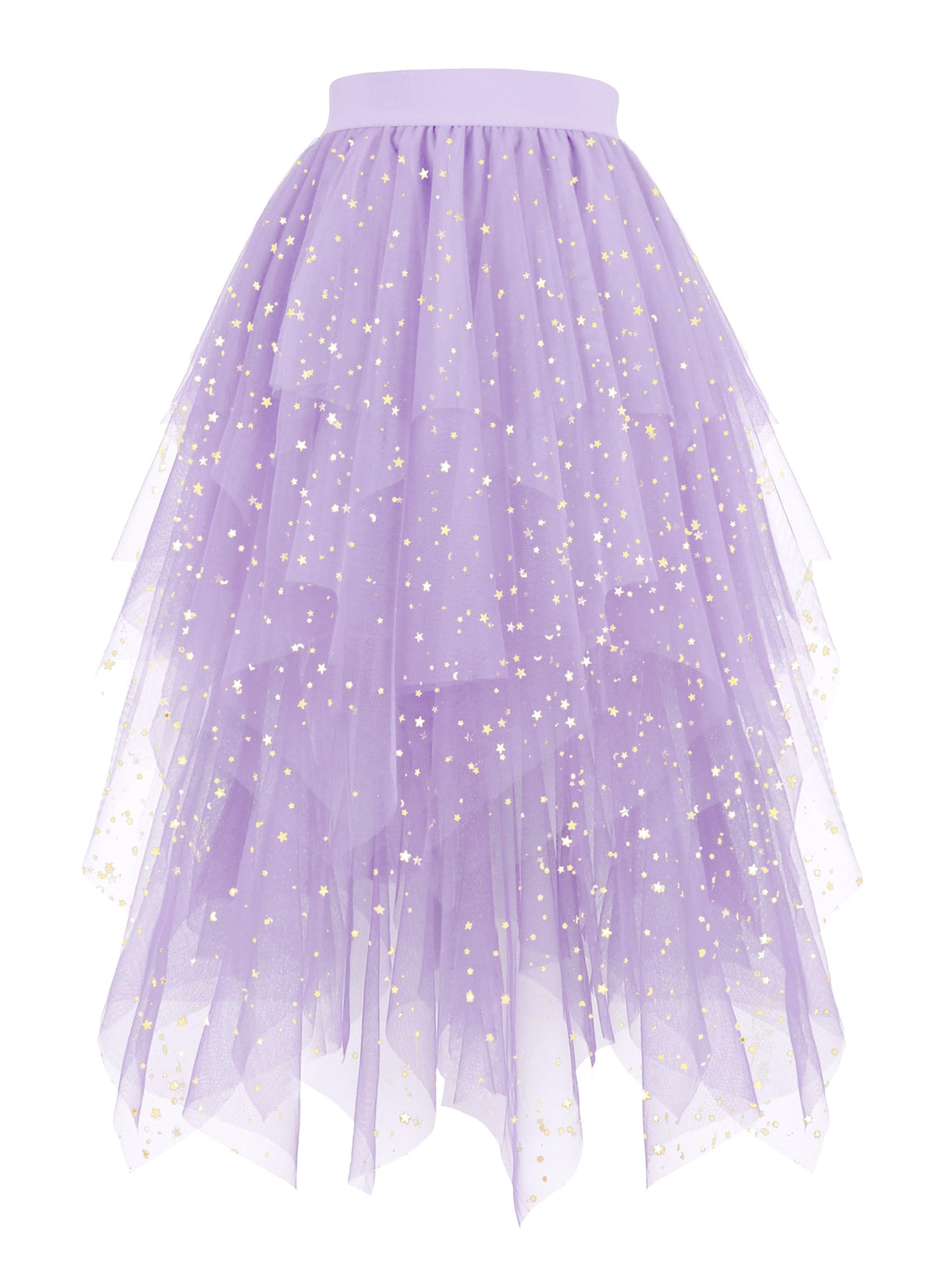 Hanpceirs Women's Tulle Skirts Layered Midi Skirt