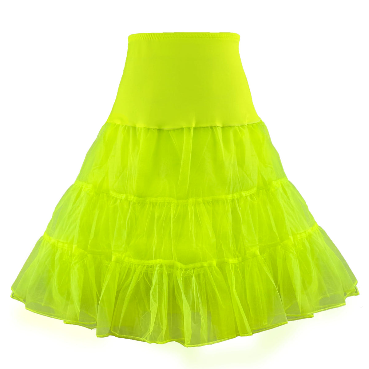 1950s Women's Vintage Petticoat Knee-Length Tulle Skirt Crinoline Half Slip.