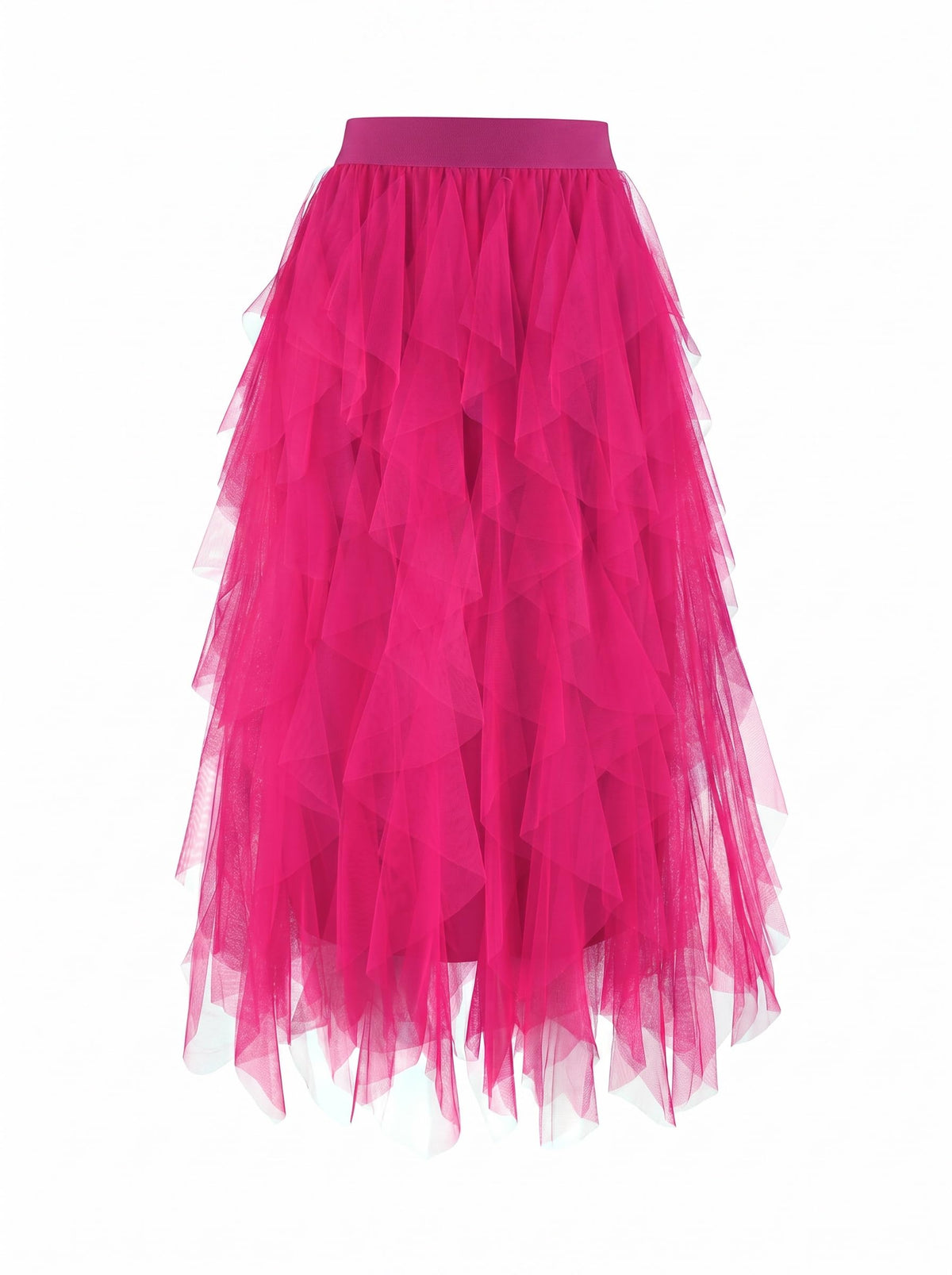 KASBAH Women's Long Tulle Skirt Fluffy Layered Tutu Skirts for Women Adults High Low Party Wedding Evening Events Puffy Tutus