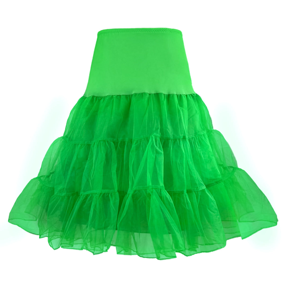 1950s Women's Vintage Petticoat Knee-Length Tulle Skirt Crinoline Half Slip.