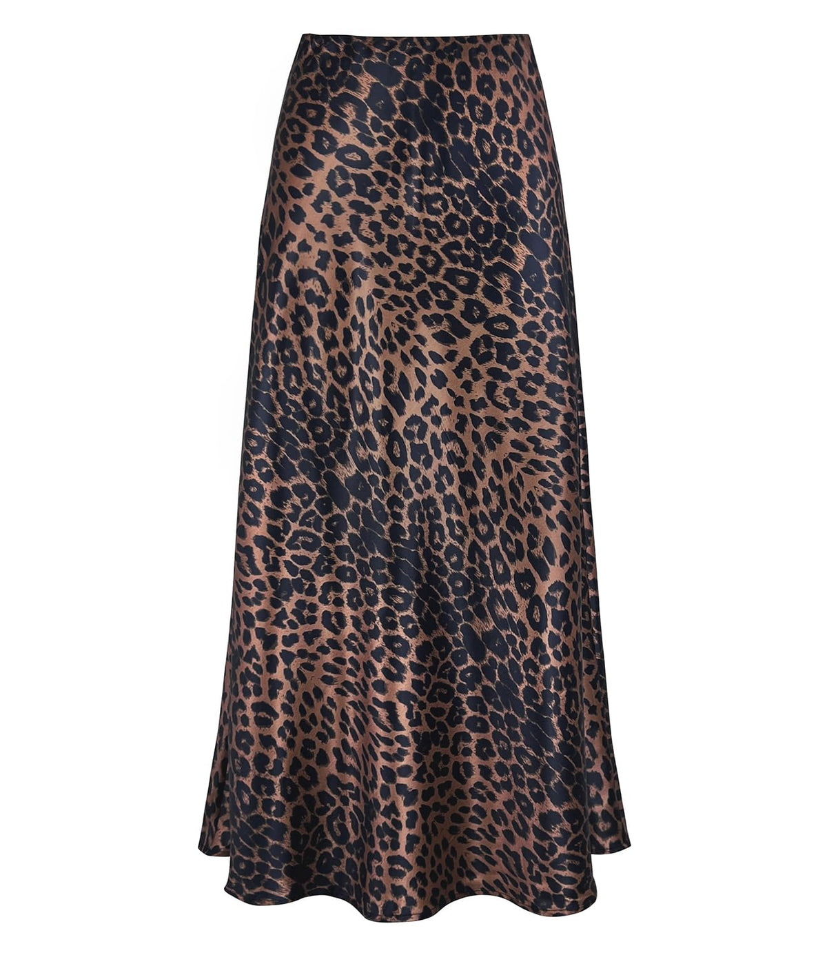 Outoshe Women's Satin High Waisted Maxi Skirts A Line Silk Long Skirt