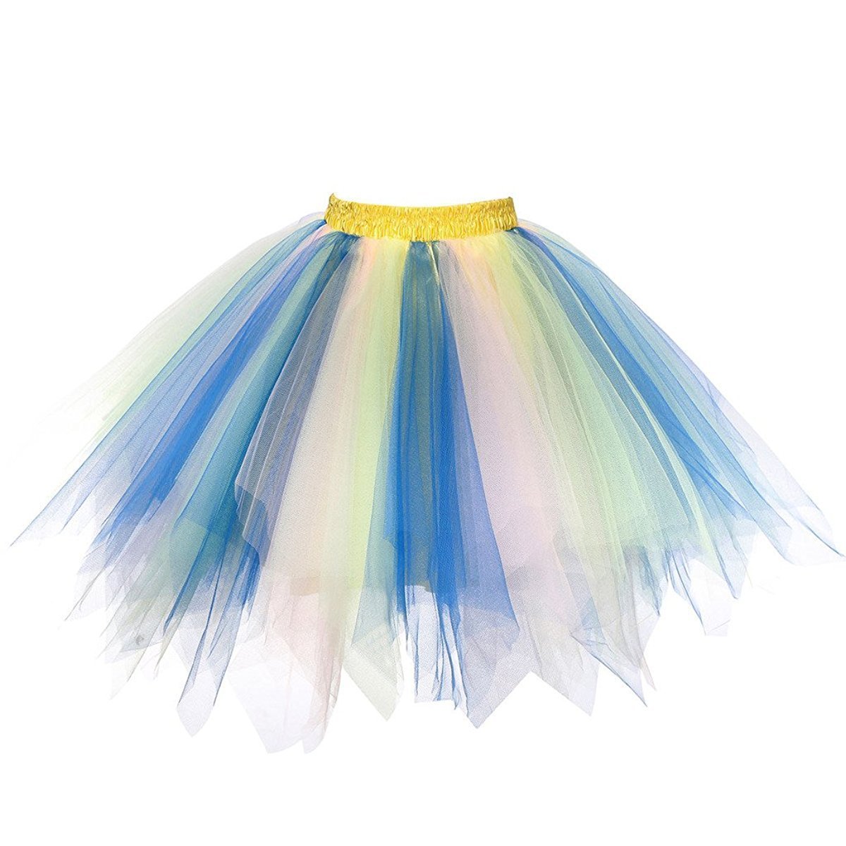 Honeystore Women's Short Vintage Ballet Bubble Puffy Tutu Petticoat Skirt