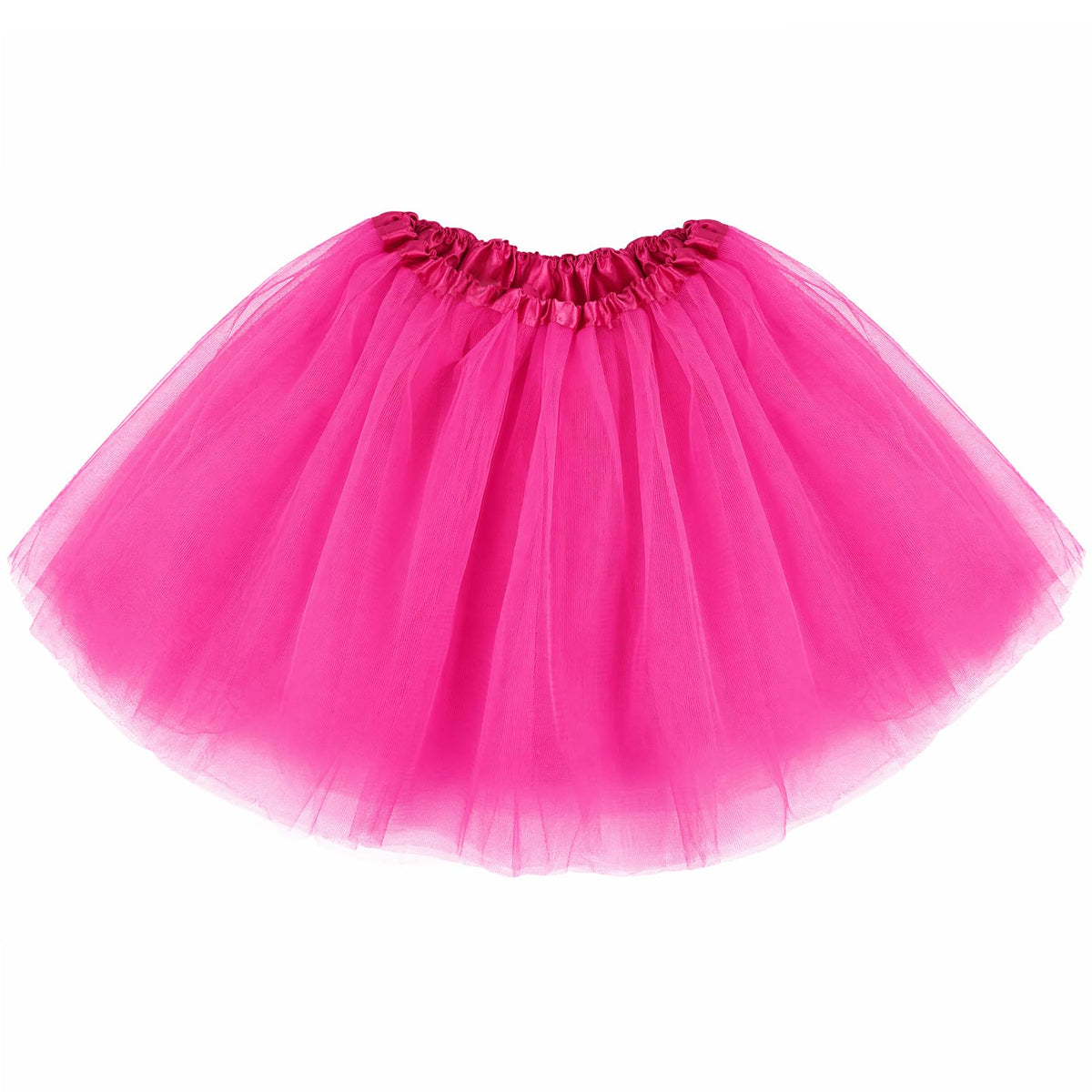 Tutu Skirts for Women Adults 5 Layers Fluffy Elastic Tulle Skirt Halloween 80s Running Party Dance Costume
