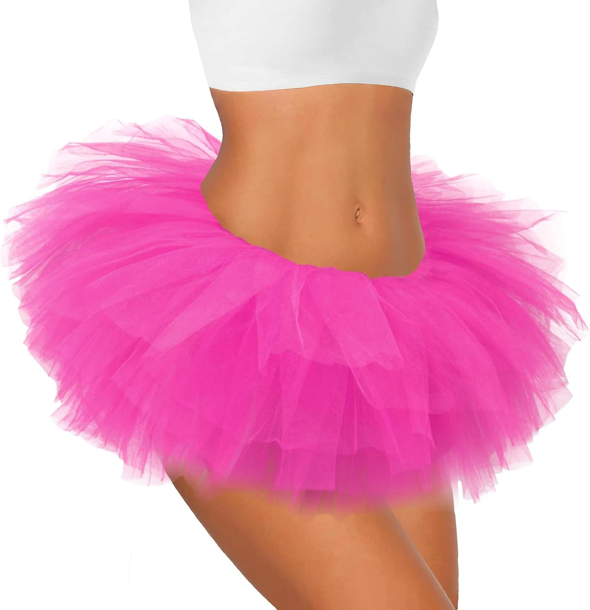 Tutu for Women Adults - 5-Layer Tulle Skirts 80s Outfit for Women - Puffy Adult Tutus - Halloween Costumes Skirt