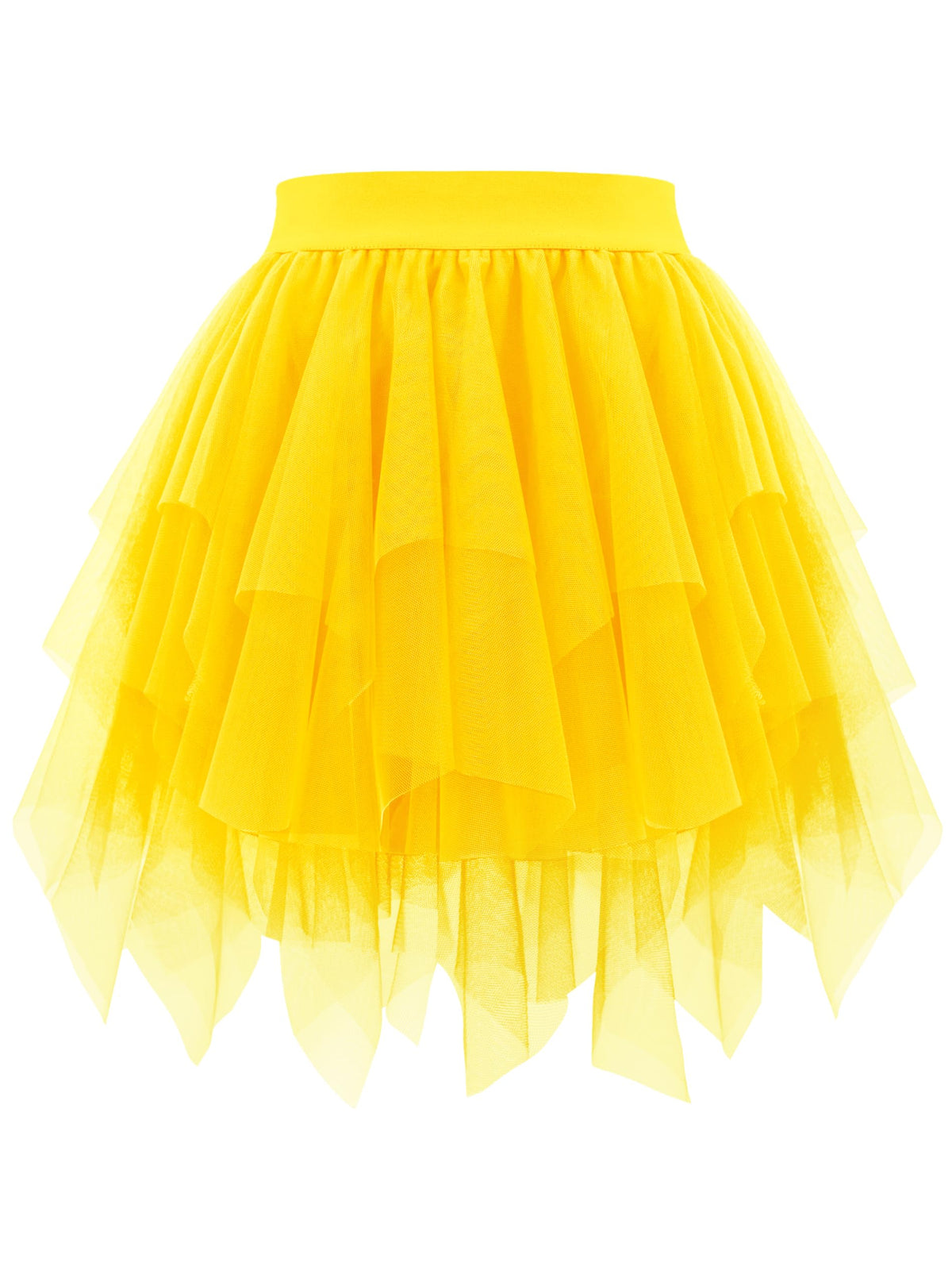 tagunop Womens Tulle Skirt Layered Fairy Irregular Tutu