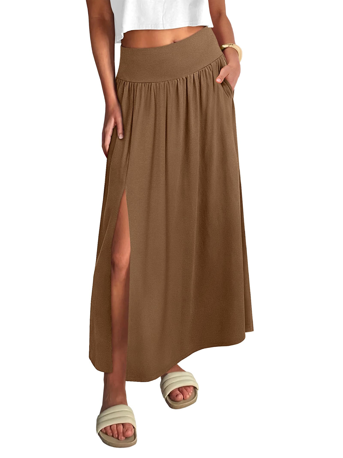 ANRABESS Women's Summer Boho Maxi Skirt