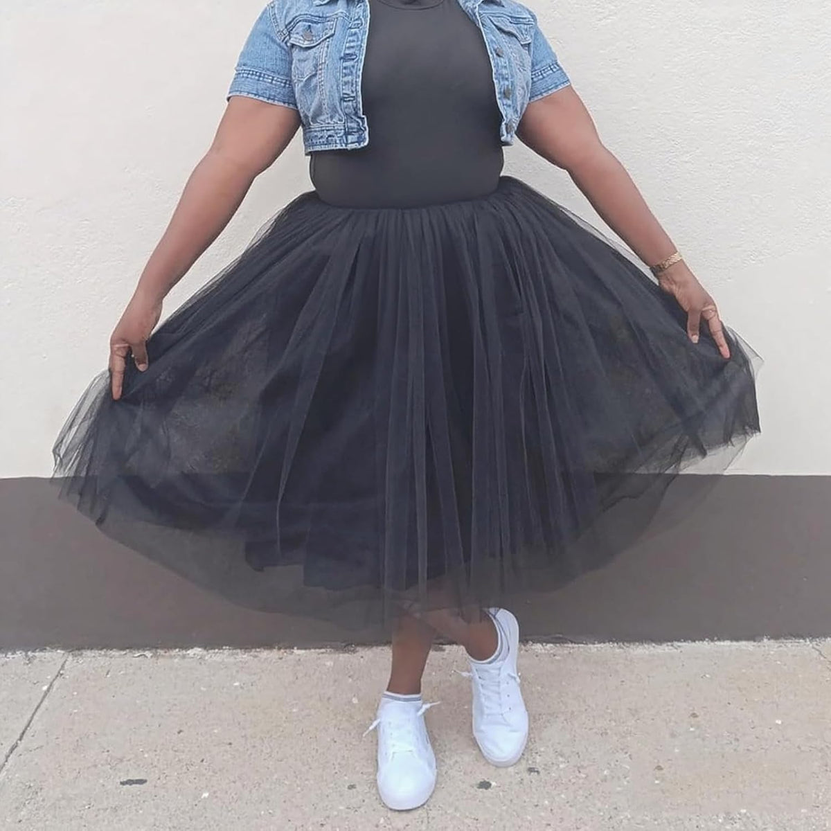 WDPL Women's A-Line Tulle Skirt Elastic Waist Petticoat Bridesmaid Tutu
