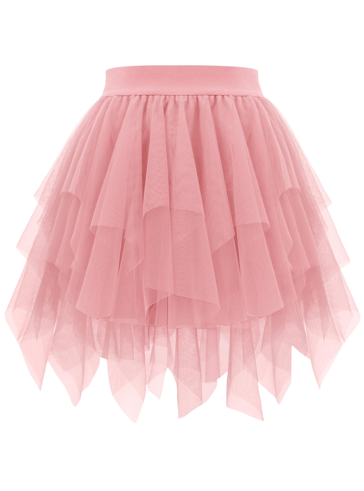 tagunop Womens Tulle Skirt Layered Fairy Irregular Tutu