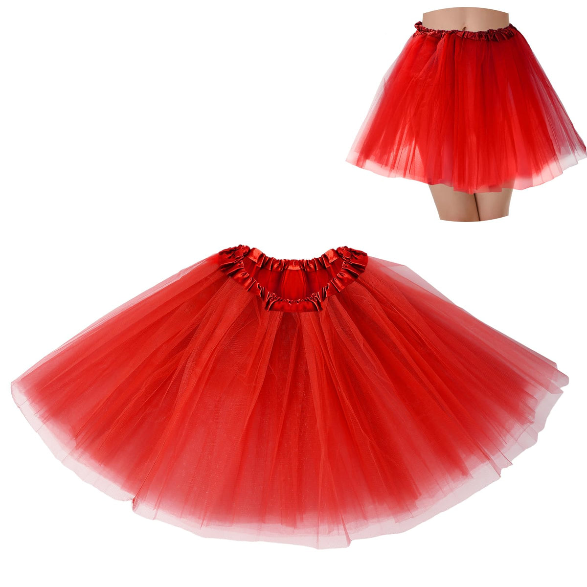 Tutus for Women Adult Tutu Tulle Skirts Costumes for Women 3 Layered Womens Tutu Skirts for Girls Teens Halloween Ballet