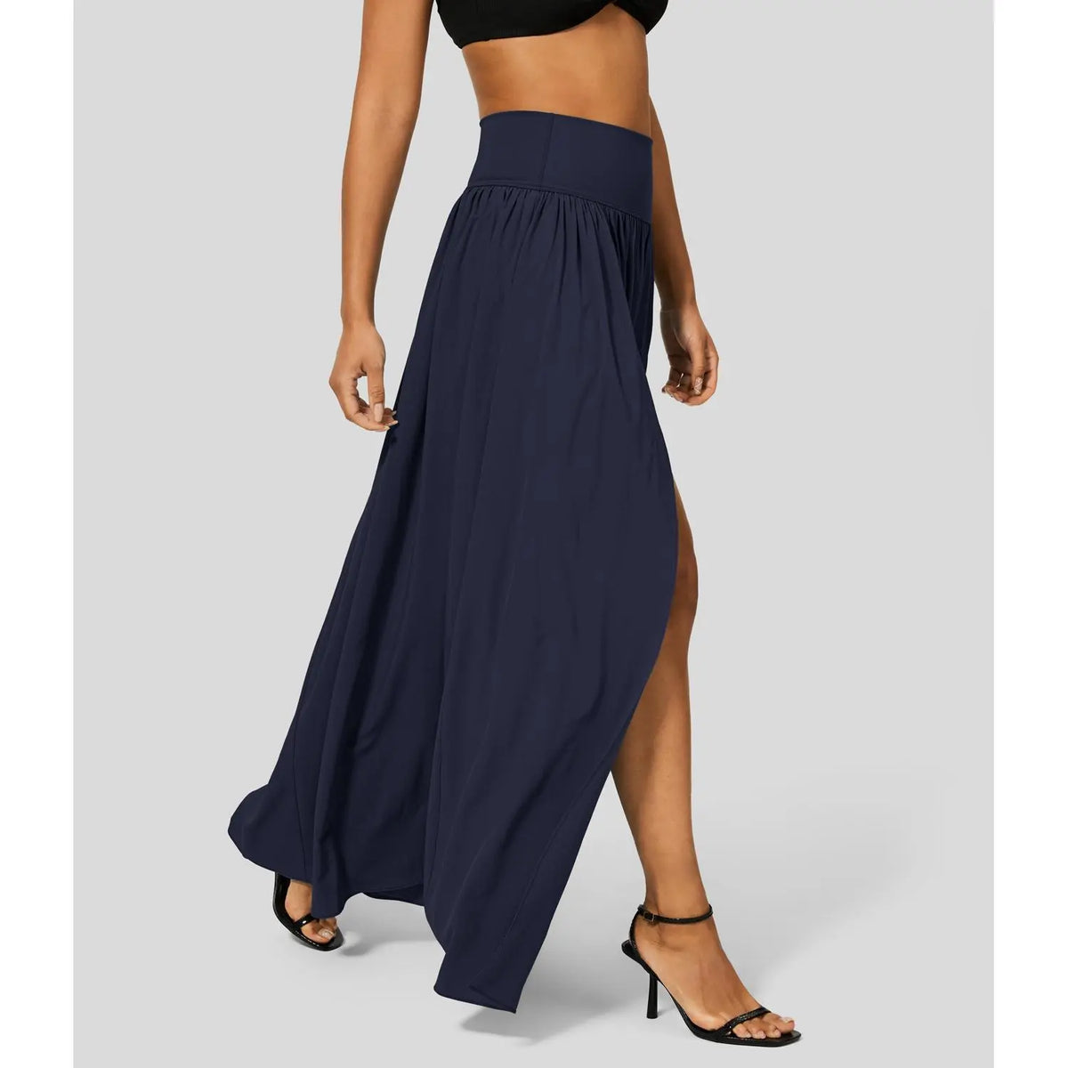 Halara Breezeful High Waisted Plicated Split 2-in-1 Flowy Quick Dry Maxi Casual Skirt Activewear Dance Breathable  Athleisure Womenswear Workout Comfort Bottom Bridal #BackToSchool