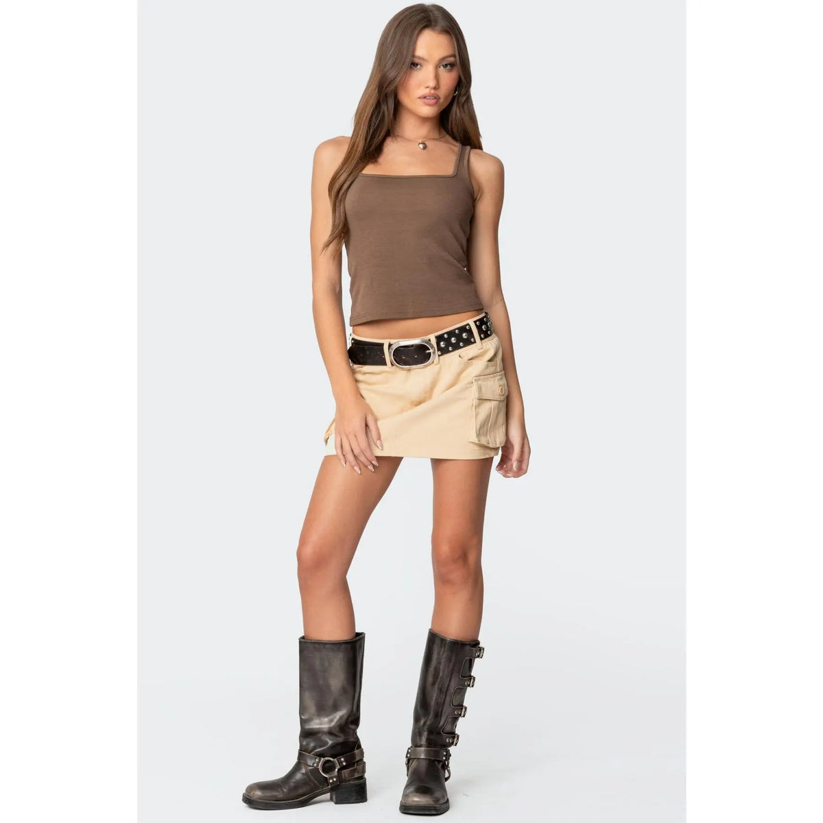 Katya Low-Rise Cargo Skirt