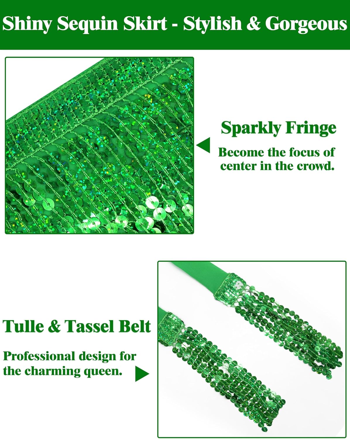 Sequin Skirt Sparkly Skirt Belly Dance Skirt Glitter Skirt Rave Sparkle Skirt Sequin Tassel Skirt Fringe Hip Scarf Women
