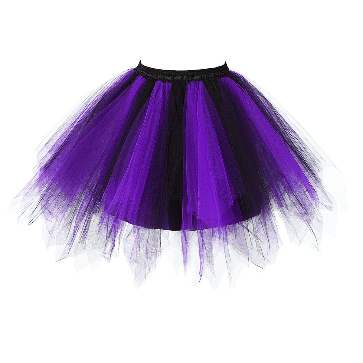 Honeystore Women's Short Vintage Ballet Bubble Puffy Tutu Petticoat Skirt